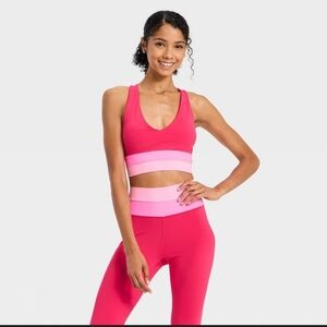Women's Coloblocked Longline Sports Bra - JoyLab